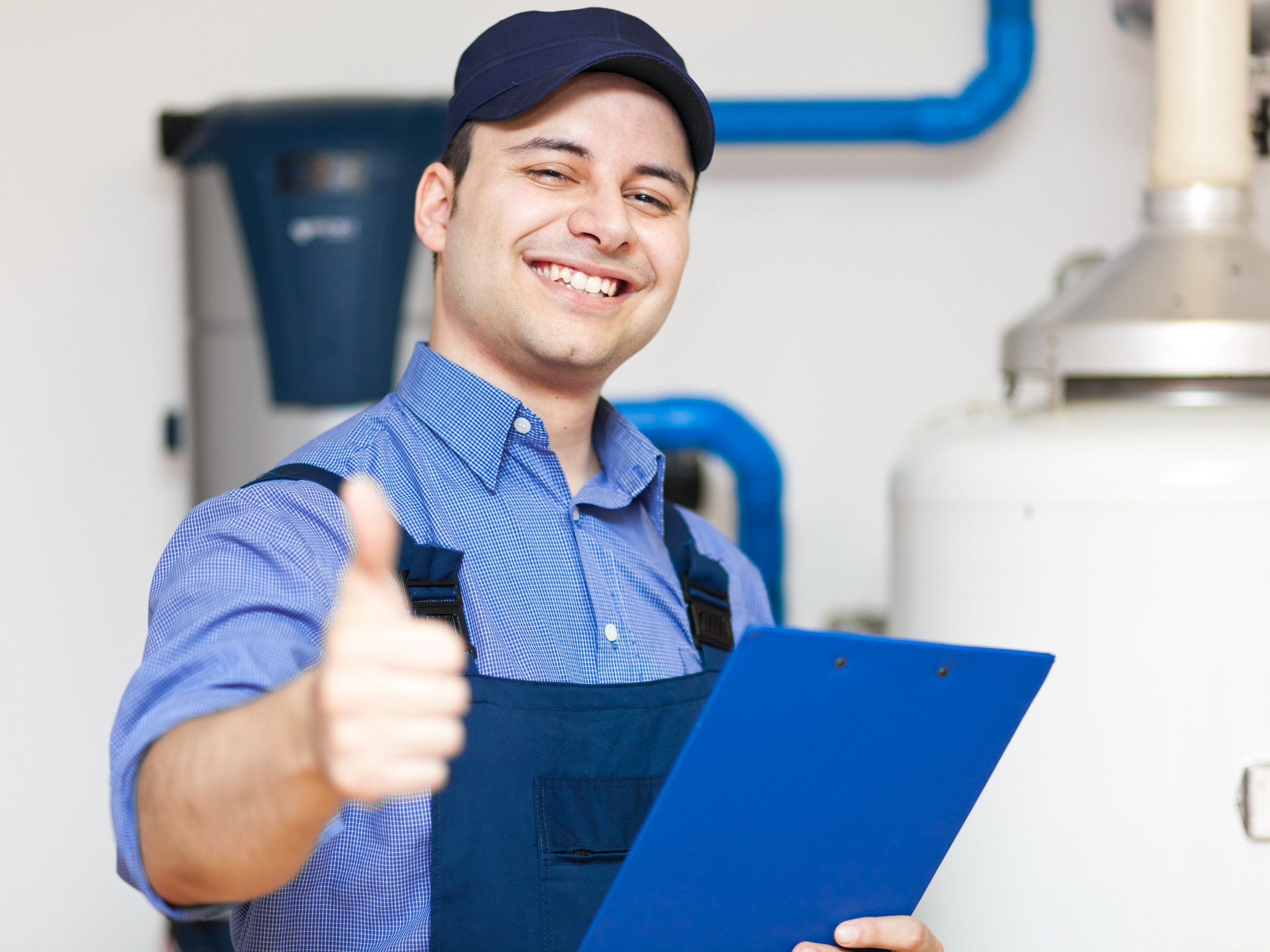 Handsome technician portrait